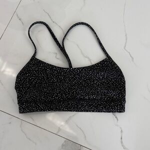 Lululemon Athletica Black and White Patterned Sports Bra